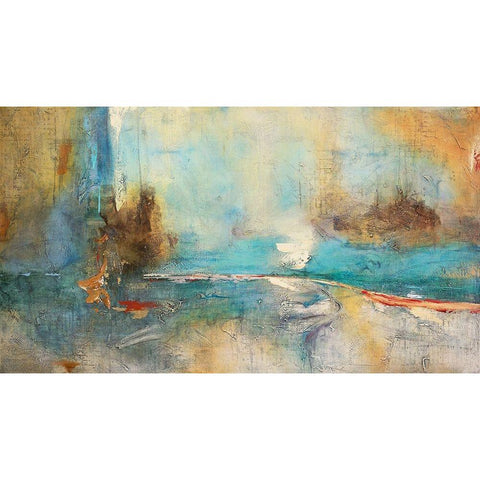 Sabiduria en Azul Gold Ornate Wood Framed Art Print with Double Matting by Villarreal, Gabriela