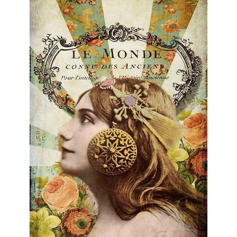 Femme Paris II Black Modern Wood Framed Art Print with Double Matting by Lloyd, Sandy