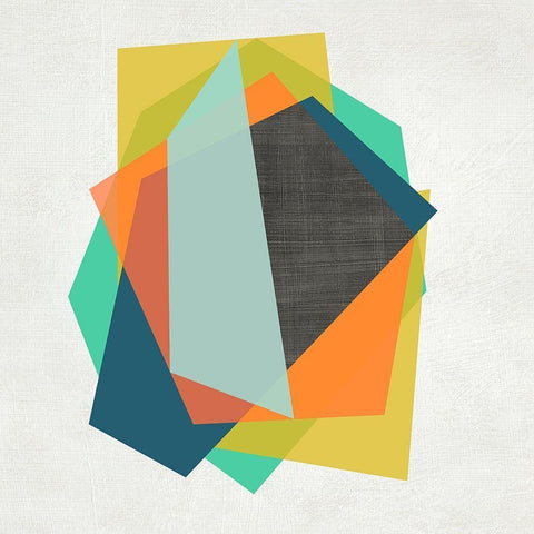 Integer I Black Modern Wood Framed Art Print by Zarris, Chariklia