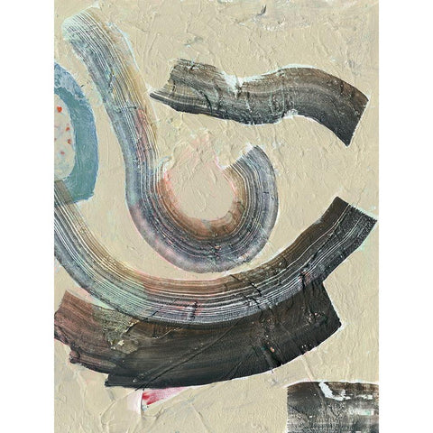 Striate III White Modern Wood Framed Art Print by Borges, Victoria