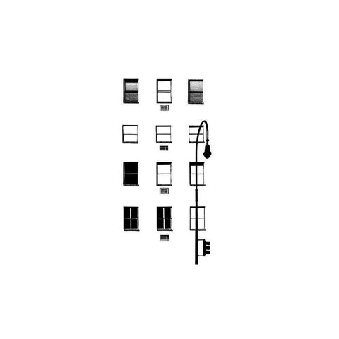 NYC in Pure B and W IV Black Modern Wood Framed Art Print by Pica, Jeff
