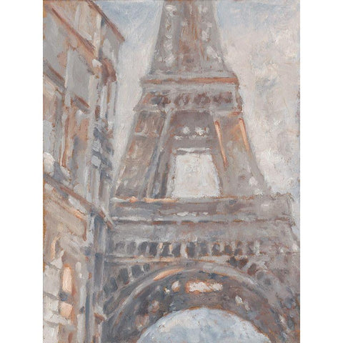 Parisian Dawn I White Modern Wood Framed Art Print by Harper, Ethan