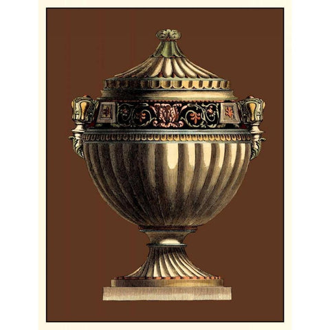 Imperial Urns IV Gold Ornate Wood Framed Art Print with Double Matting by Vision Studio