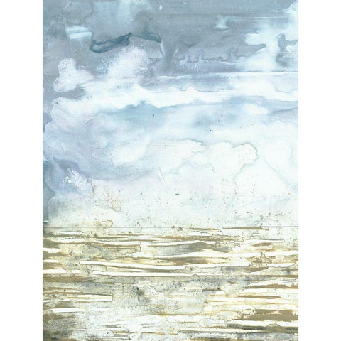 Swell I White Modern Wood Framed Art Print by Borges, Victoria