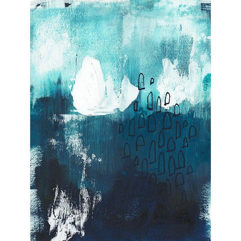 Seaspray II White Modern Wood Framed Art Print by Parker, Jennifer Paxton