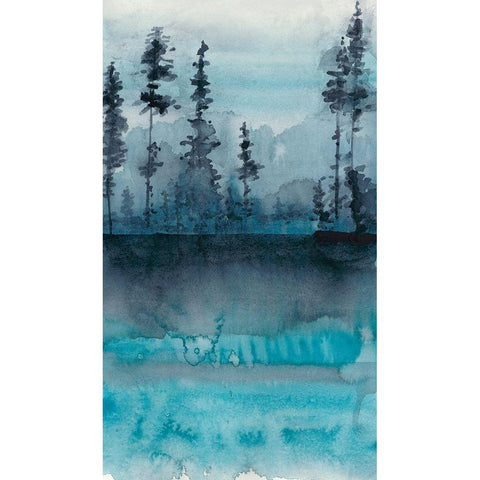 Winter Woods II White Modern Wood Framed Art Print by Zarris, Chariklia