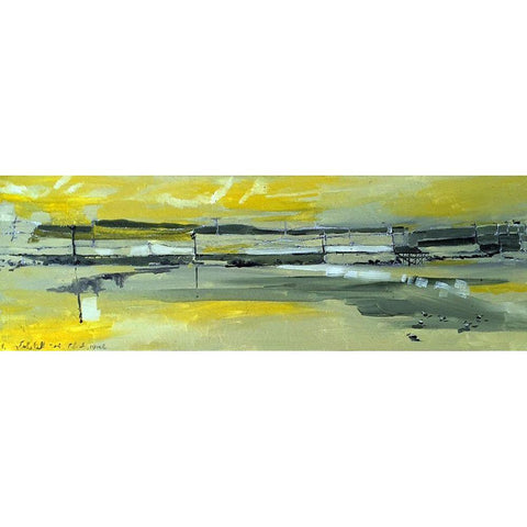 Martins Dock I Black Modern Wood Framed Art Print by Ferrell, Erin McGee