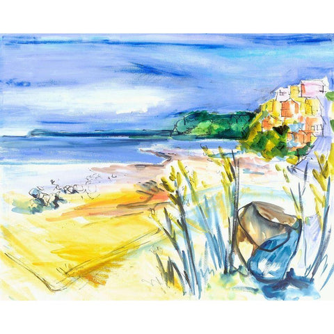 Bright Marsh II Black Modern Wood Framed Art Print with Double Matting by Ferrell, Erin McGee