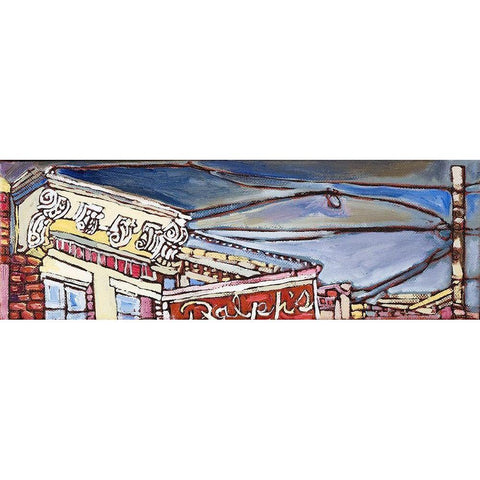 Urban Wires II Gold Ornate Wood Framed Art Print with Double Matting by Ferrell, Erin McGee