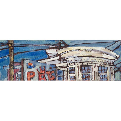 Urban Wires VI White Modern Wood Framed Art Print by Ferrell, Erin McGee