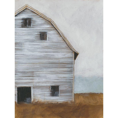 Abandoned Barn I White Modern Wood Framed Art Print by Harper, Ethan