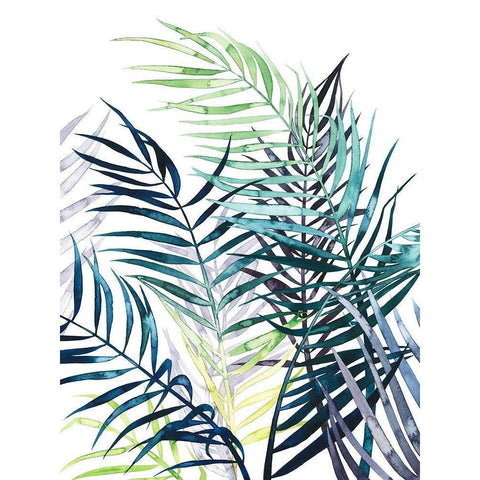 Twilight Palms I Black Modern Wood Framed Art Print by Popp, Grace