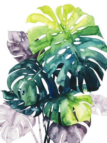 Twilight Palms IV Black Ornate Wood Framed Art Print with Double Matting by Popp, Grace