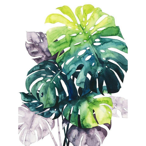 Twilight Palms IV White Modern Wood Framed Art Print by Popp, Grace