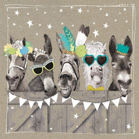 Fancy Pants Farm VI Black Modern Wood Framed Art Print with Double Matting by Gower, Hammond