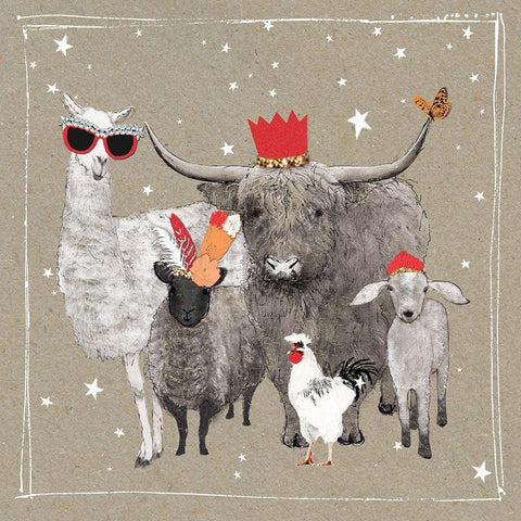 Fancy Pants Farm VIII Black Modern Wood Framed Art Print by Gower, Hammond