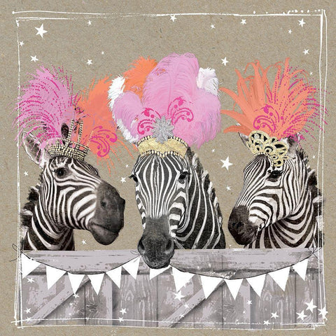 Fancy Pants Zoo II Gold Ornate Wood Framed Art Print with Double Matting by Gower, Hammond