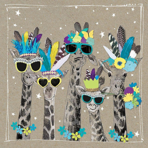 Fancy Pants Zoo IV White Modern Wood Framed Art Print by Gower, Hammond