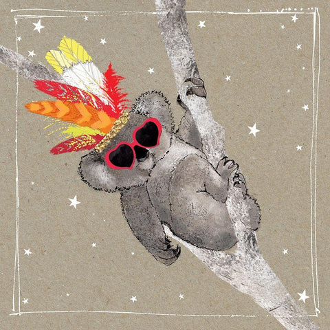 Fancy Pants Zoo IX Black Ornate Wood Framed Art Print with Double Matting by Gower, Hammond