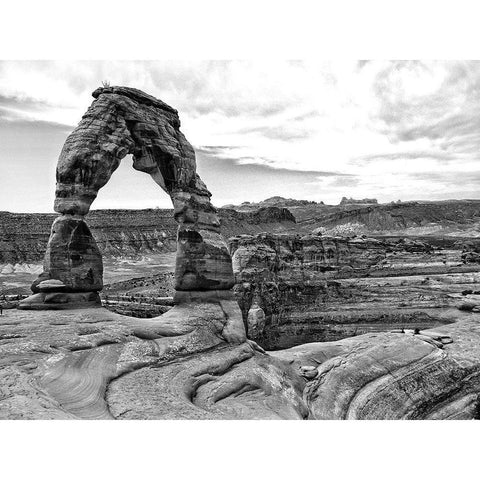 Desert Arches I White Modern Wood Framed Art Print by Guthrie, Jenna