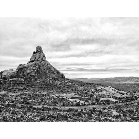 Desert Arches II Black Modern Wood Framed Art Print by Guthrie, Jenna