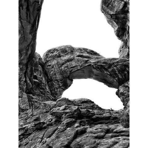 Desert Arches VI Black Modern Wood Framed Art Print with Double Matting by Guthrie, Jenna
