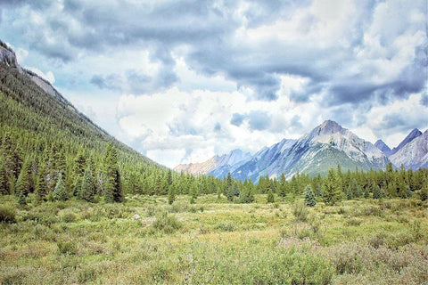 Banff II White Modern Wood Framed Art Print with Double Matting by Guthrie, Jenna