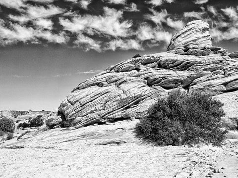 Canyon Lands II White Modern Wood Framed Art Print with Double Matting by Guthrie, Jenna