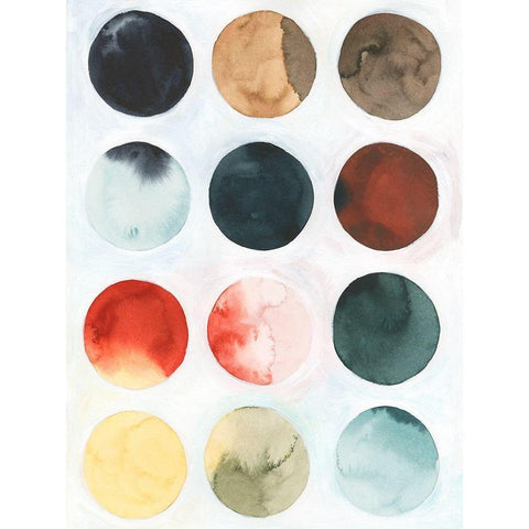 Pastel Satellite I Black Modern Wood Framed Art Print by Popp, Grace