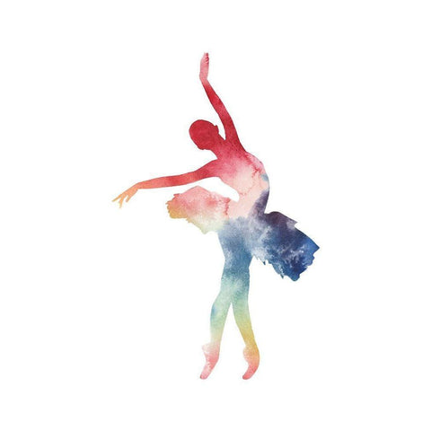 Ballerina Beam I White Modern Wood Framed Art Print by Popp, Grace