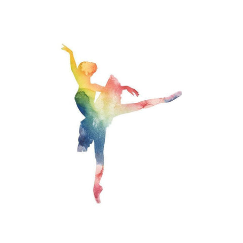 Ballerina Beam II White Modern Wood Framed Art Print by Popp, Grace