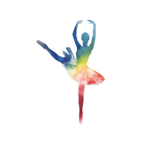 Ballerina Beam III White Modern Wood Framed Art Print by Popp, Grace