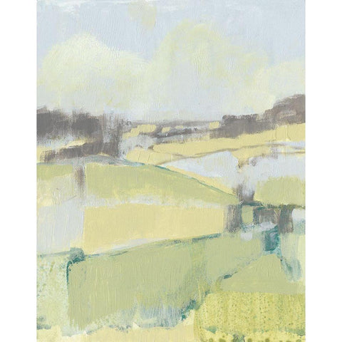 Sweet Fields I White Modern Wood Framed Art Print by Goldberger, Jennifer