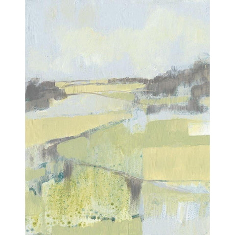 Sweet Fields II White Modern Wood Framed Art Print by Goldberger, Jennifer