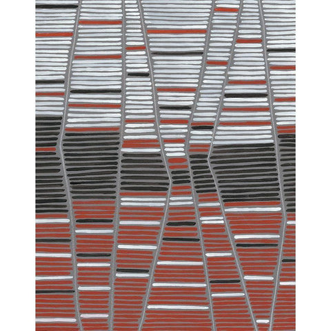 Recursion I White Modern Wood Framed Art Print by Lam, Vanna