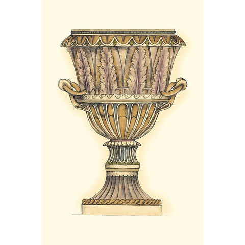 Dusty Urn Sketch II Gold Ornate Wood Framed Art Print with Double Matting by Goldberger, Jennifer