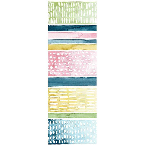 Pastel Strata II White Modern Wood Framed Art Print by Popp, Grace