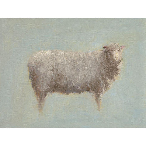 Sheep Strut III Black Modern Wood Framed Art Print by Wendling, Marilyn