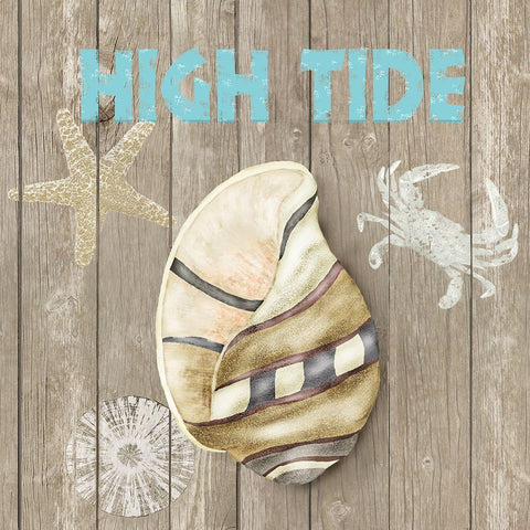 High Tide Shoreline I White Modern Wood Framed Art Print by Reynolds, Jade