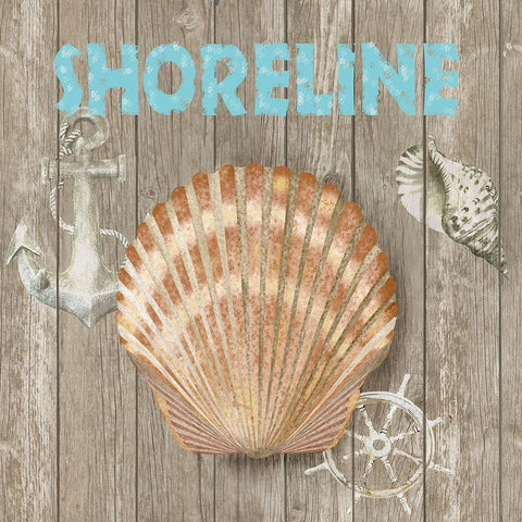 High Tide Shoreline II Gold Ornate Wood Framed Art Print with Double Matting by Reynolds, Jade