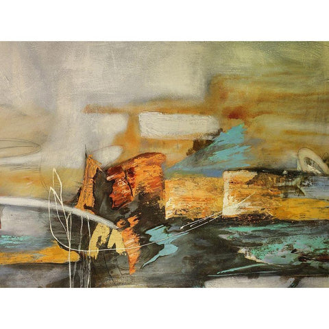 Composicion II White Modern Wood Framed Art Print by Villarreal, Gabriela