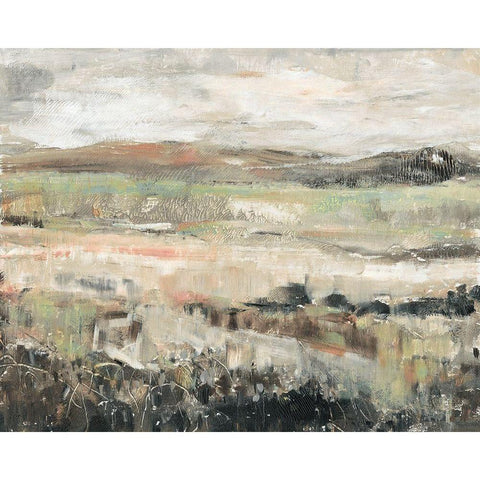 Grassland Showers II White Modern Wood Framed Art Print by OToole, Tim