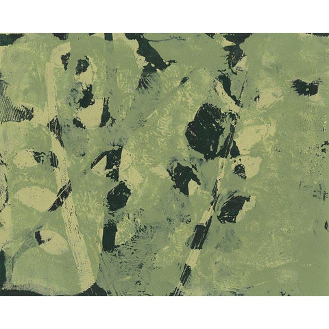 Verdant Branch I White Modern Wood Framed Art Print by Moore, Regina