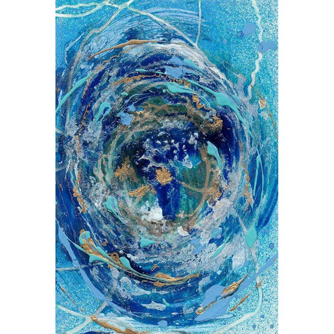 Waterspout I White Modern Wood Framed Art Print by Ludwig, Alicia