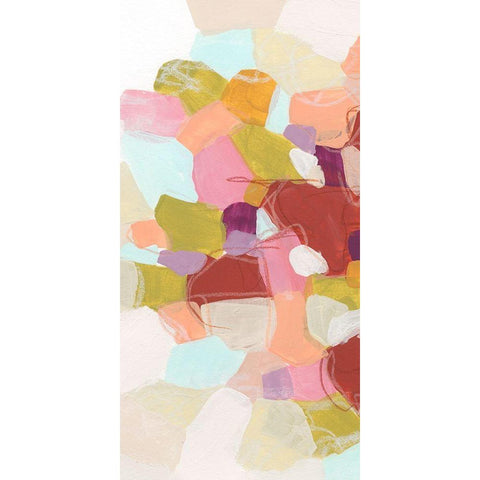 Color Cartography II Black Modern Wood Framed Art Print with Double Matting by Vess, June Erica