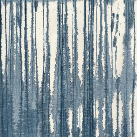 Indigo Muse II Black Modern Wood Framed Art Print with Double Matting by Stramel, Renee W.