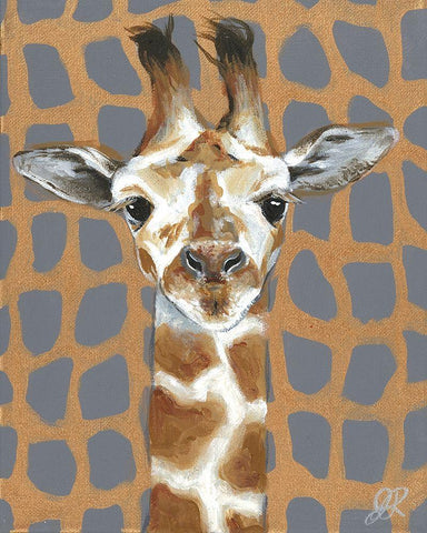 Animal Patterns I White Modern Wood Framed Art Print with Double Matting by Rutledge, Jennifer