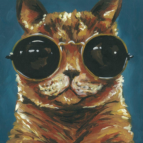 Dapper Animal I Black Modern Wood Framed Art Print by Rutledge, Jennifer