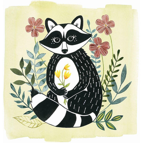 Floral Forester I White Modern Wood Framed Art Print by Popp, Grace