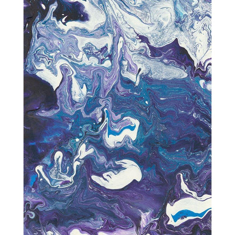 Meandering Mulberry I Black Modern Wood Framed Art Print by Moore, Regina